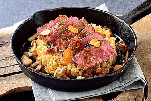 贅沢ビーフのカットステーキピラフセット