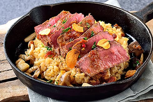 贅沢ビーフのカットステーキピラフ