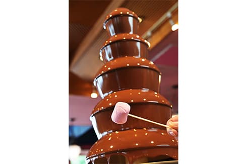 お子様に大人気!チョコレートファウンテン