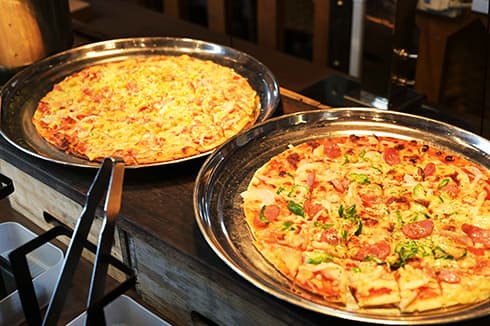 ピザやパスタ、カレーなどお子様の大好物も充実♪