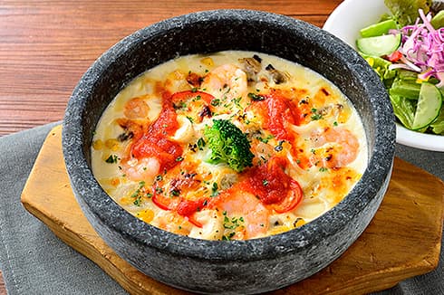 石焼シーフードドリア