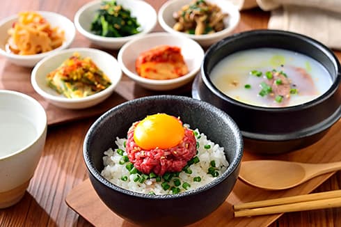 栄養バランスを考えた韓定食
