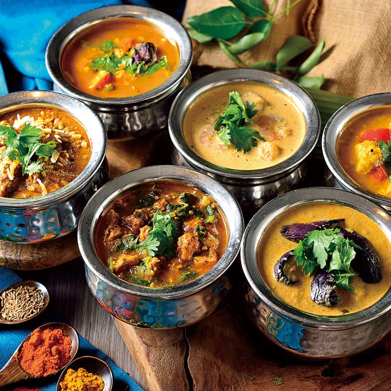 辛味と酸味が特徴、サラッとスパイシーな南インドのカリー♪