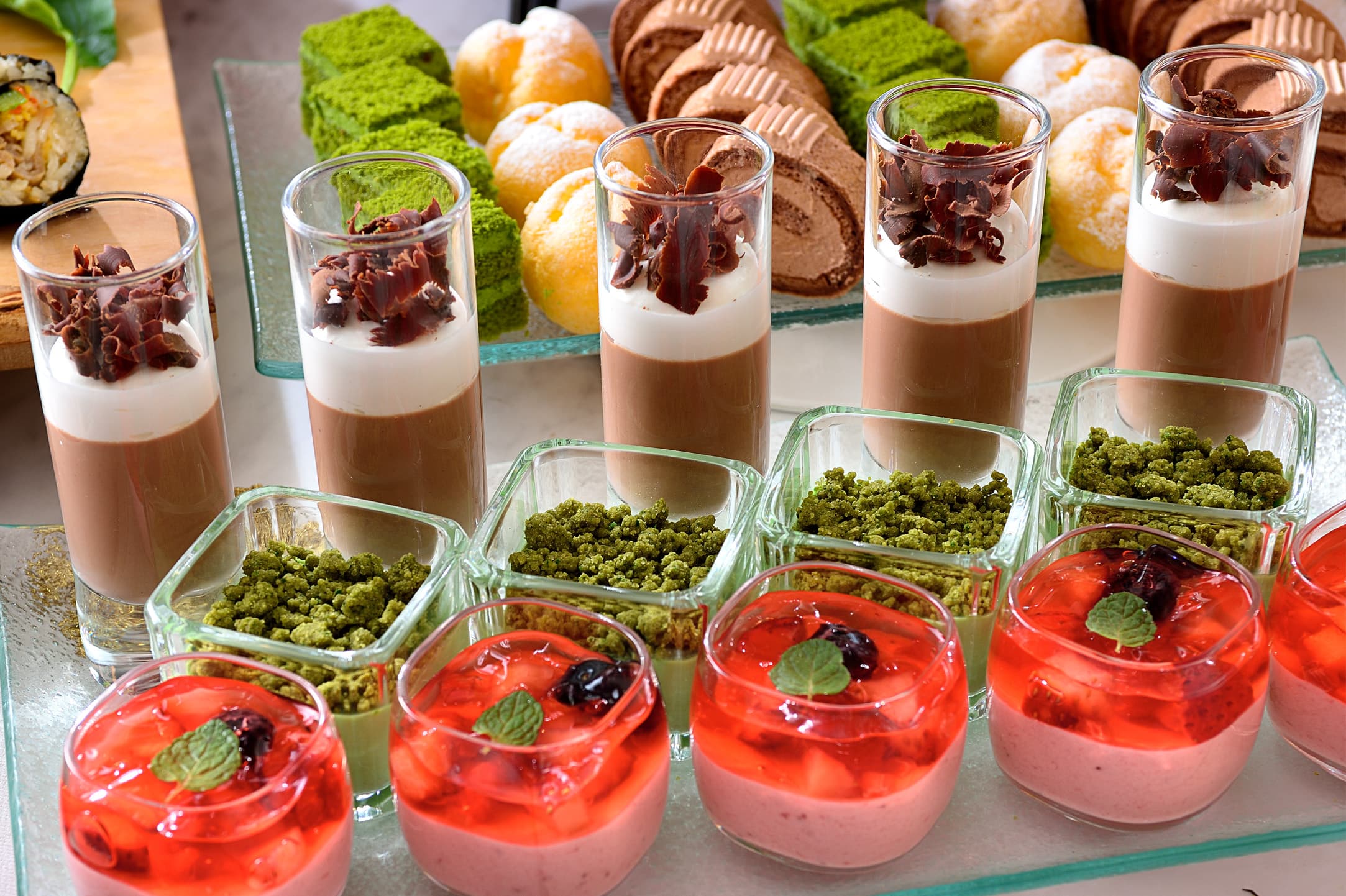 専属パティシエによるデザートの数々