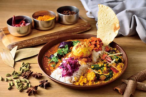 本格スパイス仕込み。スパイスカリーライス