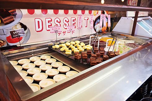 種類豊富なデザートコーナー